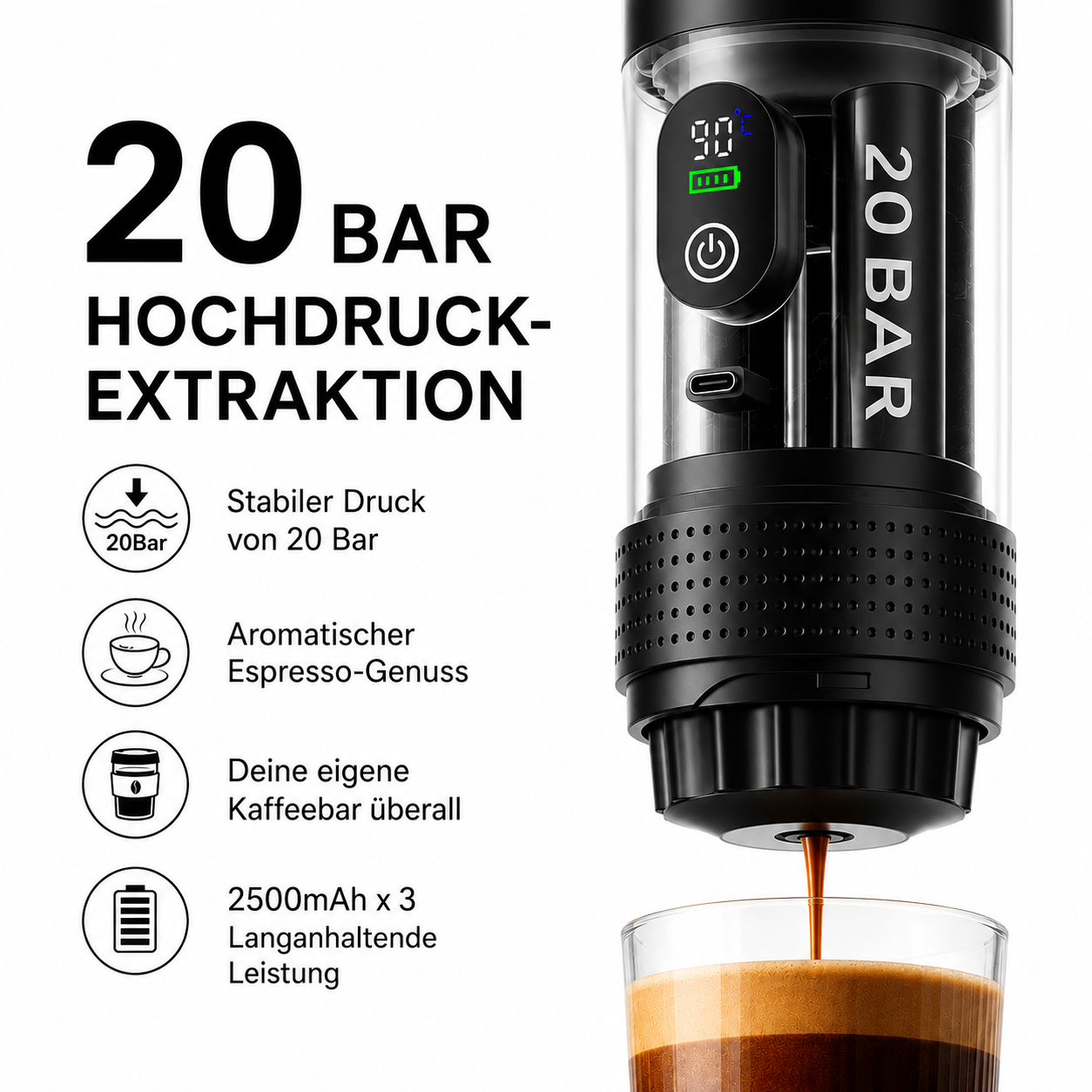 3 IN 1 Tragbare Kaffeemaschine